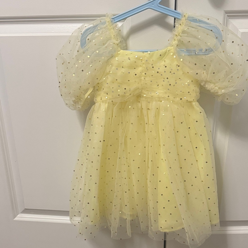 Jessica Simpson Yellow Tulle Party Dress for Girls